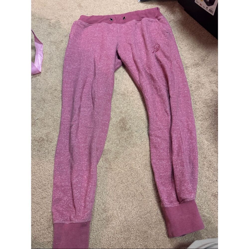 Ivory Ella Adult Pink Marled Jogger Bottoms